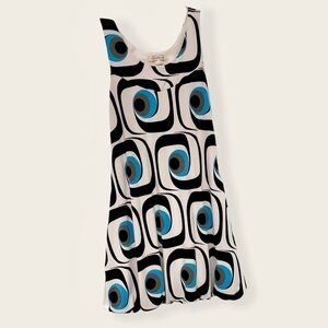 Sushiflower Sleeveless Bubble Dress, Abstract Mini​​​​​​​​​